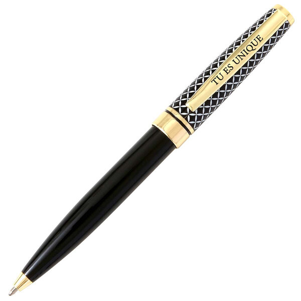 Stylo Bille Noir Rétractable Tu Es Unique - Draeger paris