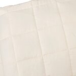 vidaXL Couverture lestée Crème clair 140x200 cm 10 kg Tissu