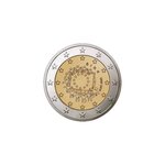 Monnaie 2 euros commémorative irlande 2015 - 30 ans du drapeau européen