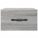 vidaXL Tables de chevet murales 2 Pièces sonoma gris 35x35x20 cm
