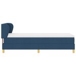 Lit à ressort vidaXL avec matelas - Bleu - 80x200 cm - Tissu