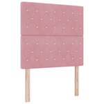 Cadre de Lit vidaXL Rose 100x200 cm Velours