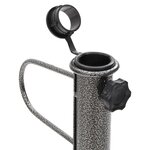 vidaXL Supports de parasol avec piquets 2 Pièces 19x42 cm acier galvanisé