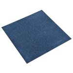 vidaXL Dalles de tapis de sol 20 Pièces 5 m² 50x50 cm Bleu foncé