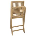 vidaXL Chaises pliables de jardin lot de 4 bois massif d'acacia