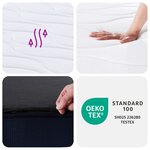 vidaXL Matelas à ressorts ensachés dureté moyenne 120x200 cm