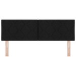 Tête de Lit LED vidaXL Design en Blocs de Diamant Noir 160 cm Tissu