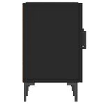 vidaXL Meuble TV noir 150x30x50 cm bois d'ingénierie