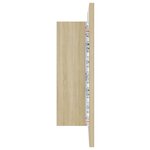vidaXL Armoire à miroir LED de bain Chêne sonoma 40x12x45 cm Acrylique