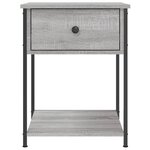 vidaXL Tables de chevet 2 Pièces sonoma gris 44x45x58 cm bois ingénierie