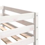 vidaXL Cadre de lit d'enfant blanc 75x190 cm bois de pin massif
