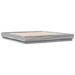 vidaXL Cadre de lit sans matelas sonoma gris 180x200 cm