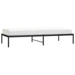 vidaXL Cadre de lit métal noir 90x200 cm