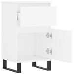 vidaXL Buffet blanc 40x35x70 cm bois d’ingénierie