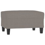 vidaXL Ensemble de canapés 4 Pièces avec coussins taupe tissu