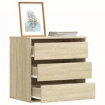 vidaXL Commode d'angle chêne sonoma 60x41x58 cm bois d'ingénierie