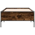 vidaXL Cadre de lit sans matelas chêne fumé 100x200 cm