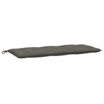 vidaXL Coussin de banc de jardin gris foncé mélangé 120x50x7 cm tissu