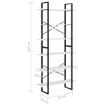 vidaXL Armoire haute Blanc 100x30x210 cm Bois de pin solide