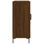 vidaXL Buffet chêne marron 90x34x80 cm bois d'ingénierie