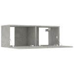 vidaXL Ensemble de meubles TV 8 Pièces Gris béton Bois d'ingénierie