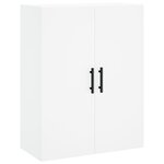 vidaXL Buffet haut Blanc 69 5x34x180 cm Bois d'ingénierie
