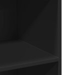 vidaXL Buffet haut noir 70x41x124 cm bois d'ingénierie