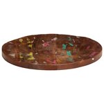 vidaXL Dessus de table Ø 60x2 5 cm rond bois massif de récupération