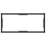 vidaXL Table console Transparent 80x35x75 cm Verre trempé