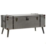 vidaXL Table basse MDF et aluminium 102x51x47 5 cm