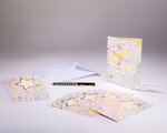 Sachet de 6 cartes doubles de faire-part de naissance et 6 enveloppes