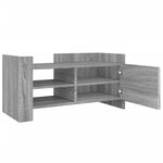 vidaXL Meuble TV sonoma gris 80x35x40 cm bois d'ingénierie