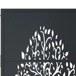 vidaXL Portail de jardin anthracite 105x205cm acier conception d'arbre