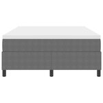 vidaXL Lit à Ressorts avec Matelas Gris Clair 140x200 cm Tissu en Velours Côtelé