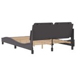 vidaXL Cadre de lit sans matelas gris 140x200 cm similicuir