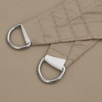 vidaXL Voile de parasol tissu oxford carré 4x4 m taupe
