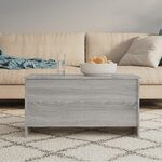 vidaXL Table basse sonoma gris 102x55 5x52 5 cm bois d'ingénierie