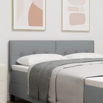 Headboard LED vidaXL Rempli de Boutons Gris Clair 72 cm en Tissu