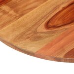 vidaXL Dessus de table bois massif d'acacia rond 15-16 mm 70 cm