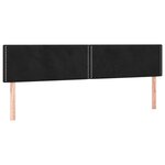 vidaXL Cadre de lit avec tête de lit noir 120x190 cm velours
