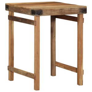 Table à manger vidaXL 55x60x76 cm en bois massif recyclé
