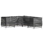 vidaXL Housses de salon de jardin en forme de L 2 Pièces 16 œillets