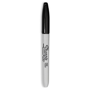Marqueur permanent, Pointe conique 0,9 mm, Assortis (lot de 12)