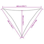 vidaXL Voile d'ombrage 160 g/m² Crème 5x5x6 m PEHD