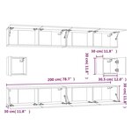 vidaXL Ensemble de meubles TV 6 Pièces Chêne sonoma Bois d'ingénierie