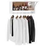 vidaXL Garde-robe blanc 70x32 5x35 cm bois d'ingénierie