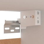 vidaXL Meubles TV 2 Pièces Blanc 30 5x30x90 cm Bois d’ingénierie