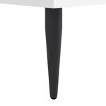 vidaXL Cadre de lit sans matelas blanc 100x200 cm bois d'ingénierie