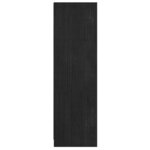 vidaXL Bibliothèque/Séparateur de pièce Noir 36x33x110 cm Pin massif