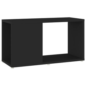 vidaXL Meuble TV Noir 60x24x32 cm Aggloméré